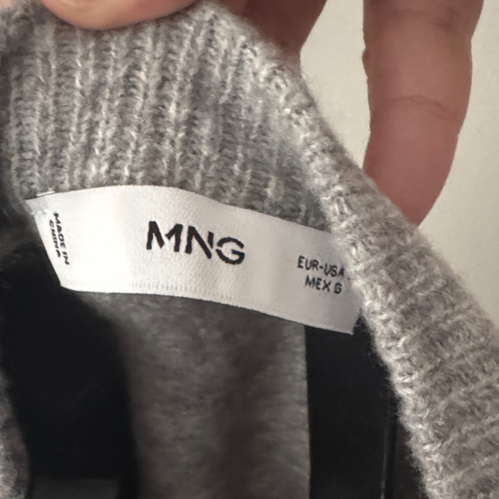 Mango Light Gray Button-Up Ruffle Hem Cardigan - Picture 6 of 6